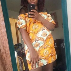 Mesh dress/top Africa print